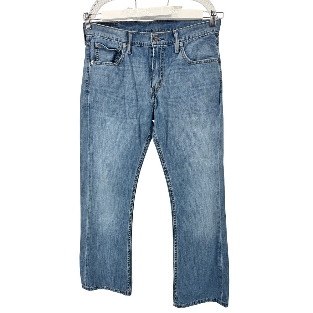 Levis 527 Slim Bootcut Mens 33x30 Blue Medium Wash Denim Jeans 05527-0175‎